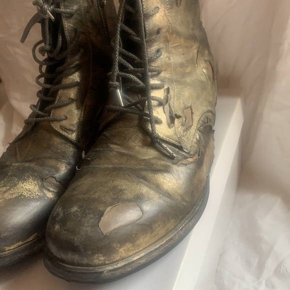 - Maison mihara Yasuhiro distressed deconstructed zipper boots - Picture 3 of 12